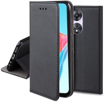 Etui z klapką do OPPO A78 4G I SMART MAGNET CASE + SZKŁO