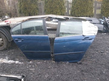 DRZWI PRAWE-LEWE TYLNE KOMPLETNE BMW E46