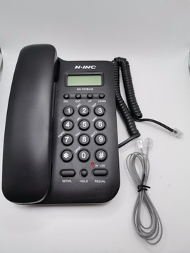 Проводной телефон N-INC KX-T076CID, черный