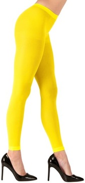 Желтые неоновые леггинсы Гетры в стиле диско 1980-х и 1990-х годов