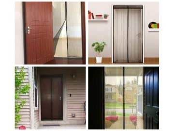 ЧЕРНАЯ МАГНИТНАЯ ДВЕРНАЯ МОСКИТНАЯ СЕТКА 140X280CM