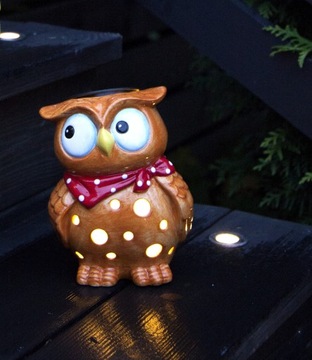 Шведское украшение Owl LED SOLAR IP44
