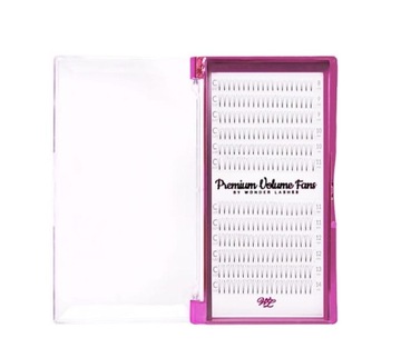 RZĘSY KĘPKI PREMIUM VOLUME FANS 3D C 0,07 13 MM WONDER LASHES 240SZT PALETK