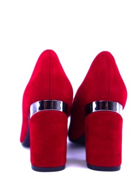 AGA ПОЛИРОВКА ДЛЯ ОБУВИ КРАСНЫЕ ЗАМШЕВЫЕ НАСОСЫ R36