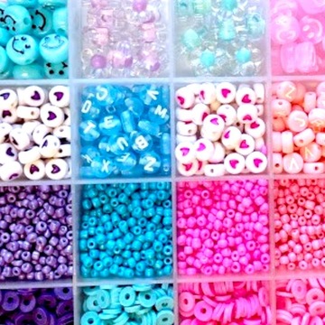 НАБОР БУСИН ДЛЯ ИЗГОТОВЛЕНИЯ БРАСЛЕТОВ САМОДЕЛЬНЫХ