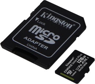 Карта microSDXC KINGSTON Canvas Select Plus 128 ГБ