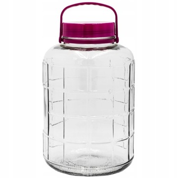 ГЕРМЕТИЧНАЯ стеклянная банка с ручкой 8л для варенья, меда, сиропов, огурцов.