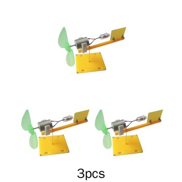 3x Mini Generator Wiatrowy Miniaturowy Zestaw