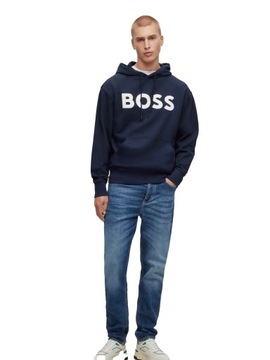 Bluza z kapturem Hugo Boss Granatowy r. 2XL