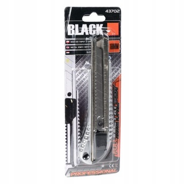 НОЖ ОБОЙНЫЙ МЕТАЛЛИЧЕСКИЙ НОЖ 18 ММ ЛЕЗВИЕ ДЛЯ СПЕЦИАЛЬНЫХ ЗАДАЧ БЛИСТЕР