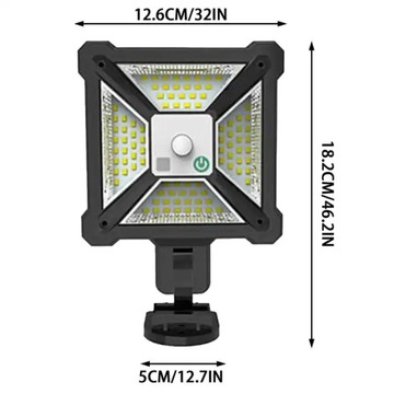 СВЕТОДИОДНАЯ СОЛНЕЧНАЯ ЛАМПА С ДАТЧИКОМ ДВИЖЕНИЯ И СУМЕРКИ