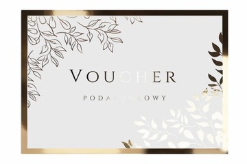 VOUCHER ZŁOTY KARTA BON PODARUNKOWY ZŁOTE 100 szt