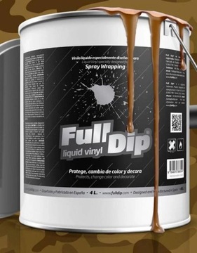 FULL DIP Folia guma w sprayu BRĄZOWY MILITAR 4L