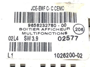 DISPLEJ PEUGEOT 607 9658232780