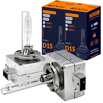 2x ŻARNIK SENSO D1S 6000K XENON E4 SUPER VISION +30% ZIMNA BIEL