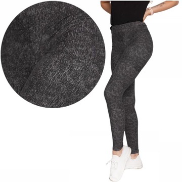 Legginsy Damskie Wysoki Stan Klasyczne a'la Jeansowe Elastyczne MORAJ L/XL