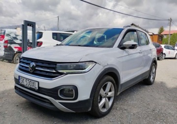 Volkswagen T-Cross SUV 1.0 TSI 110KM 2022 Volkswagen T-Cross I rej 03.2023r, 1.0 TSI. Uszkodzony lewy bok. Poobijany, zdjęcie 1