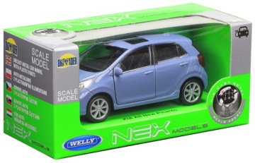 МЕТАЛЛИЧЕСКАЯ МОДЕЛЬ WELLY KIA NEW PICANTO BLUE 1:34