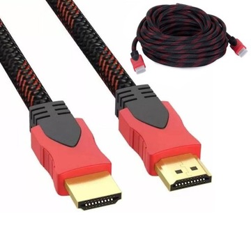 KABEL PRZEWÓD HDMI - HDMI 3D UHD 4K FULL HD 5M