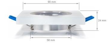 КВАДРАТНЫЙ ФИКСИРОВАННЫЙ СТЕКЛЯННЫЙ ГАЛОГЕННЫЙ СВЕТИЛЬНИК