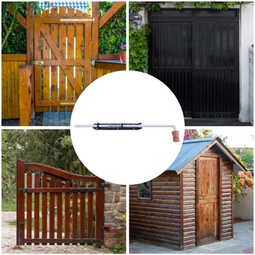 ПРУЖИННЫЙ КЛАПАН 500мм УЗКИЙ ЗАМОК ДЛИННЫЙ КЛАПАН ГАРАЖНЫХ ВОРОТ ЧЕРНЫЙ