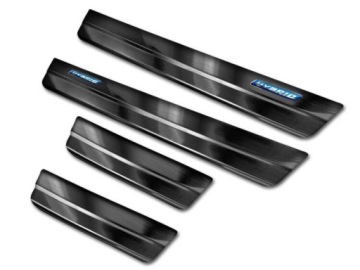 Toyota Rav4 V Set — Черная накладка на задний бампер + боковые пороги