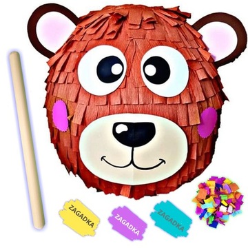 PINIATA MIŚ DUŻA PINATA NA URODZINY + GRATISY