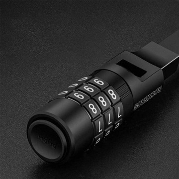 ВЕЛОСИПЕДНЫЙ ЗАМОК ROCKBROS С КОМБИНИРОВАННЫМ ЗАМКОМ 0,5М