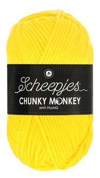 Włóczka CHUNKY MONKEY 100 g - 2008 żółty