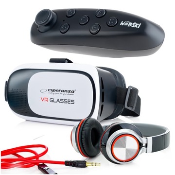 POMYSŁ NA PREZENT DLA 10 11 12 13 LATKA POD CHOINKĘ GOGLE VR 360 3D + PAD