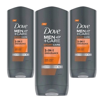 Dove Men Żel Pod Prysznic Sport Care 400ml x 3