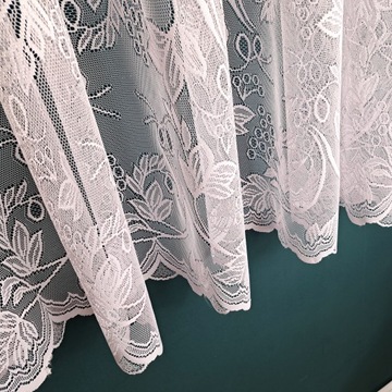 Белая жаккардовая штора 160 см*0,5 метра