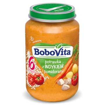 BOBOVITA Potrawka z Indykiem i Pomidorami 6m+ 190g
