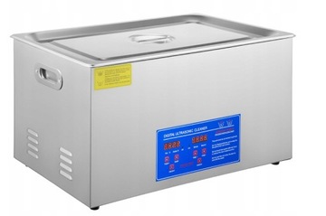 Цифровой ультразвуковой очиститель VEVOR 30L из нержавеющей стали с таймером и нагревателем