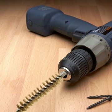 6 шт., медная щетка из витой проволоки для чистки отверстий