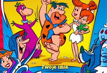 Puzzle z motywem Flinstonowie 252el + imię GRATIS - Różne Wzory!!