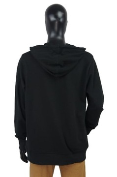 JACK&JONES BLUZA JCOPHONE SWEAT HOOD - BLACK (2XL)