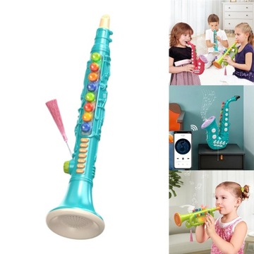 Zabawki Muzyczne Instrumenty Dęte Zielony Klarnet