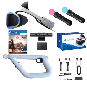 PlayStation VR PS4 + 2x Move + Kamera V2 + Karabin + Farpoint VR