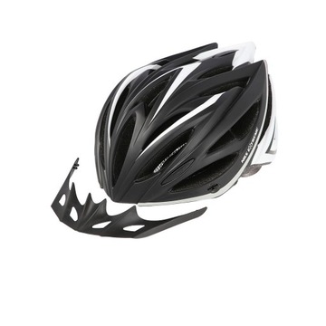 SOLIDNY CZARNO-BIAŁY ROZM.M (53-58CM) LEKKI KASK NILS SKATING ROWER ROLKI