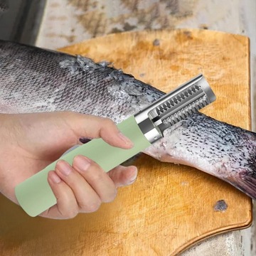 Электрический скребок для рыбы, инструмент для чистки морепродуктов, зеленый