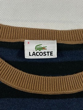 Lacoste sweterek męski klasyczny unikat logo M L