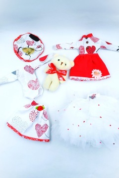 кукольная одежда - комплект ко Дню святого Валентина