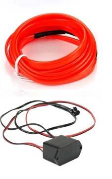 2M ŚWIATŁOWÓD EL WIRE LED TAŚMA PASEK AMBIENT