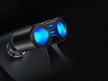 РАСПРЕДЕЛИТЕЛЬ ПРИЖИГАЛА ЗАРЯДНОЕ УСТРОЙСТВО 2x USB 2X АВТОМОБИЛЬНАЯ РОЗЕТКА 12-24В