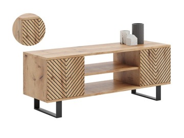 Szafka RTV FOCUS komoda 155cm DĄB CRAFT ZŁOTY