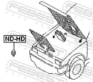 DORAZ KAPOTY FEBEST - ND-HD