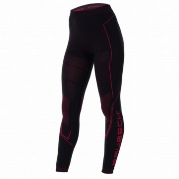 Spodnie termoaktywne BRUBECK COOLER damskie amarant/czarny L