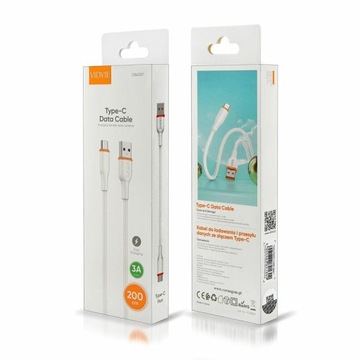 TYP-C KABEL USB-C 2 METROWY DŁUGI PRZEWÓD 3.0A