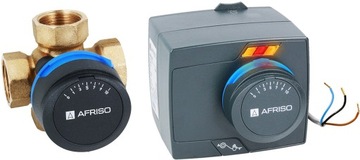 AFRISO ZAWÓR MIESZAJĄCY 4-DROGOWY OBROTOWY ARV 484 + SIŁOWNIK PROCLICK